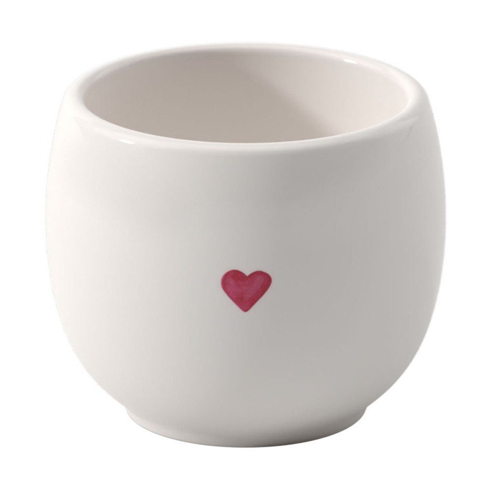 Villeroy & Boch Eierbecher Eierbecher 5 cm With Love, (1-tlg), Eierbecher, Ø5,5cm, Premium Porcelain, Weiß