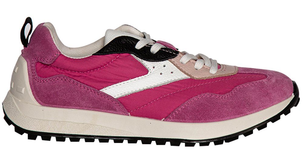 a. soyi Damen Leder/Nylon Comfort Sneaker Ba Ram Sneaker Pink