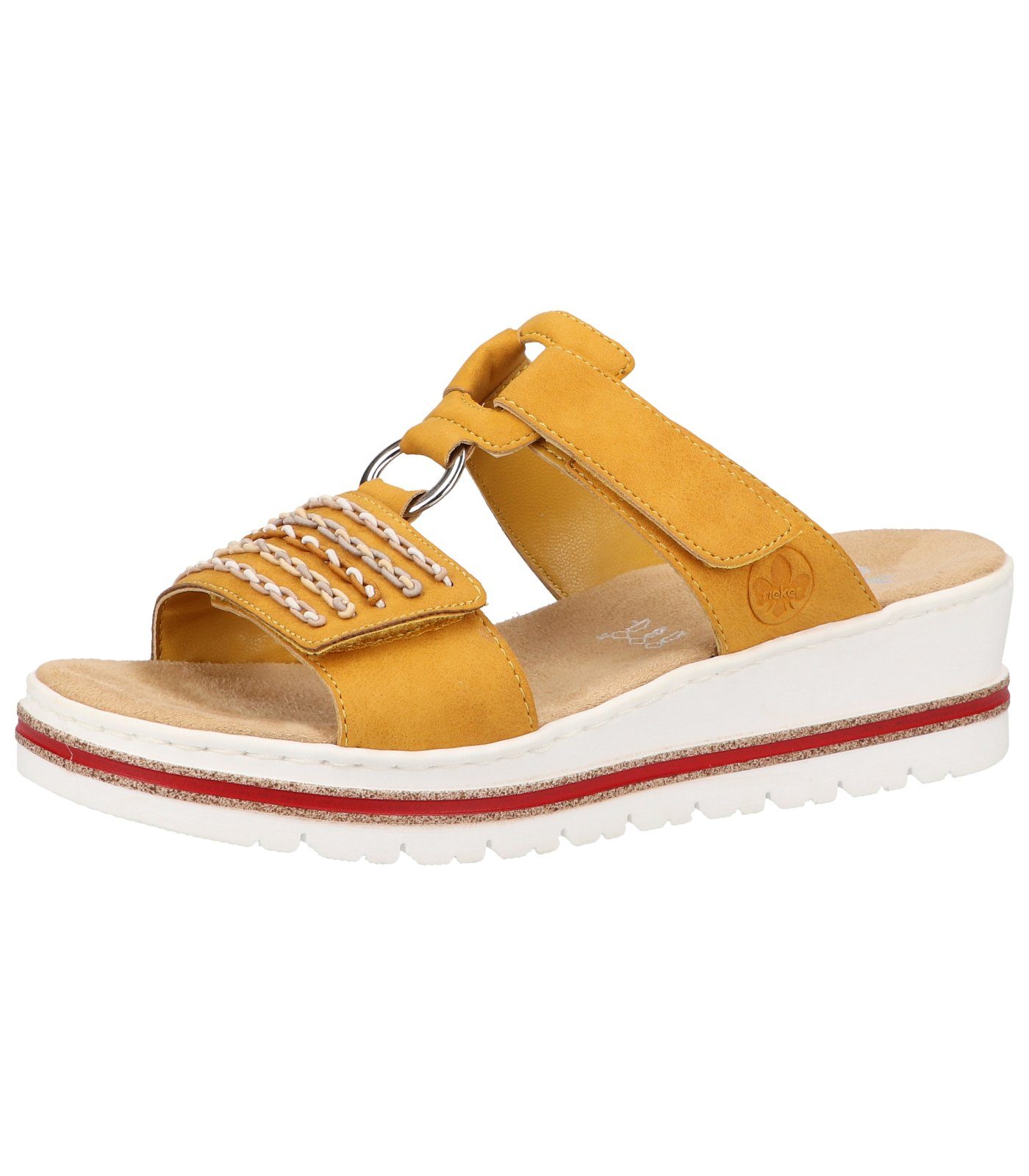 Rieker Dames V0200 pantolette, goud, 39 EU