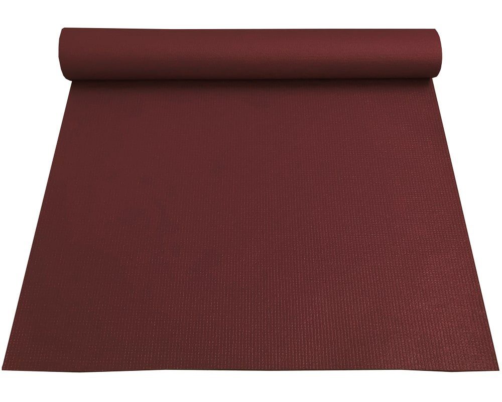 matches21 HOME & HOBBY Yogamatte Große Weichschaum Gymnastik-Matte rutschfest 60 x 180 cm rot (1-St), Leichte Sport-Matte als Yoga-Matte und dünne Pilates Fitness-Matte