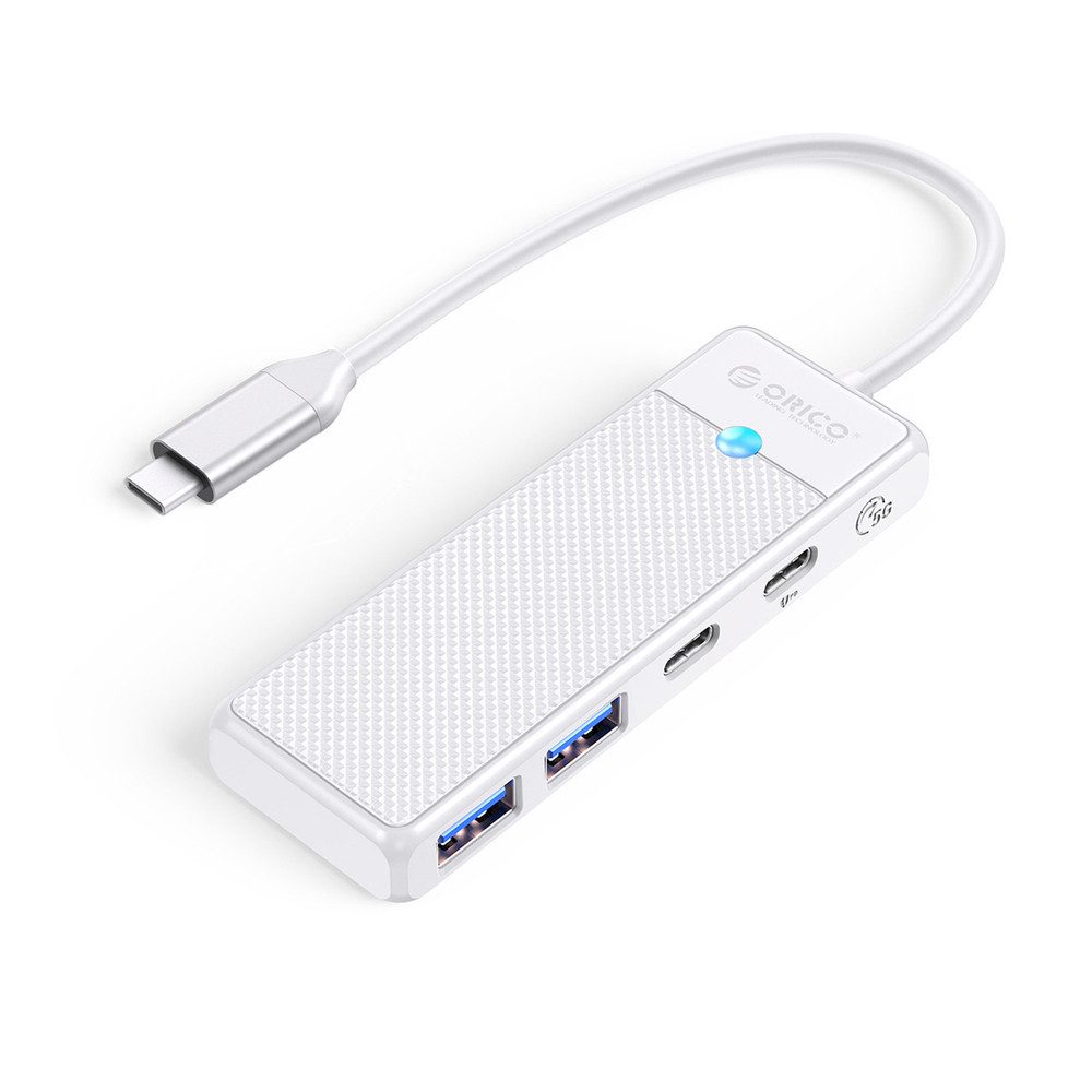 ORICO USB-Hub Verteiler HUB (3-in-1, USB-C, PD 100 W, 5 Gbit/s, kompakt)