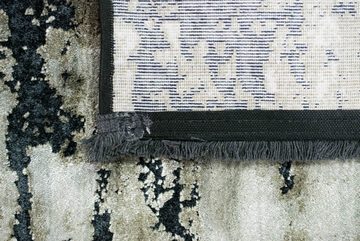Teppich Orientalischer Teppich Wohnzimmer mit abstraktem Design in schwarz beige, Carpetia, rechteckig, Höhe: 10 mm