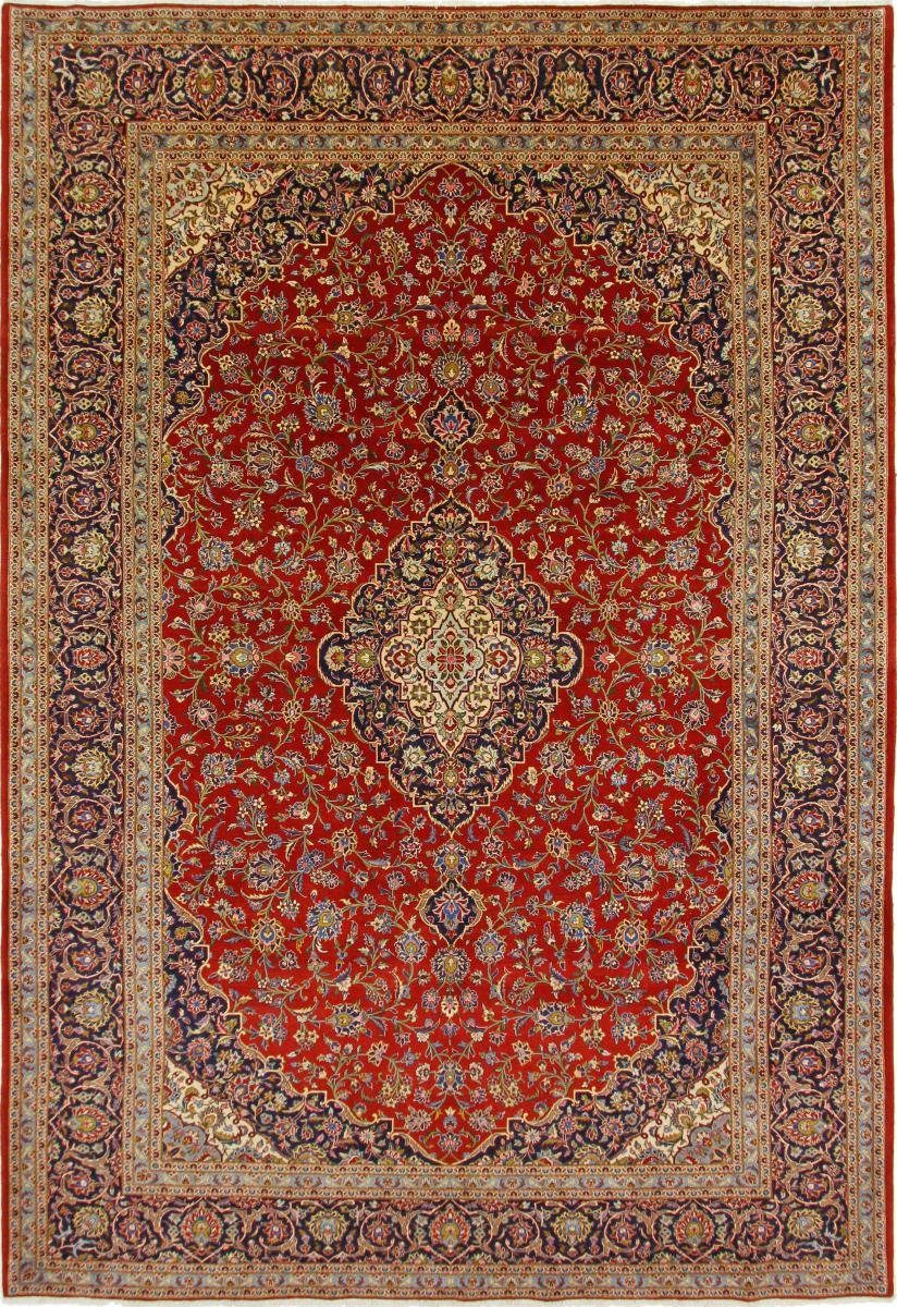 Orientteppich Yazd 269x389 Handgeknüpfter Orientteppich / Perserteppich, Nain Trading, rechteckig, Höhe: 12 mm