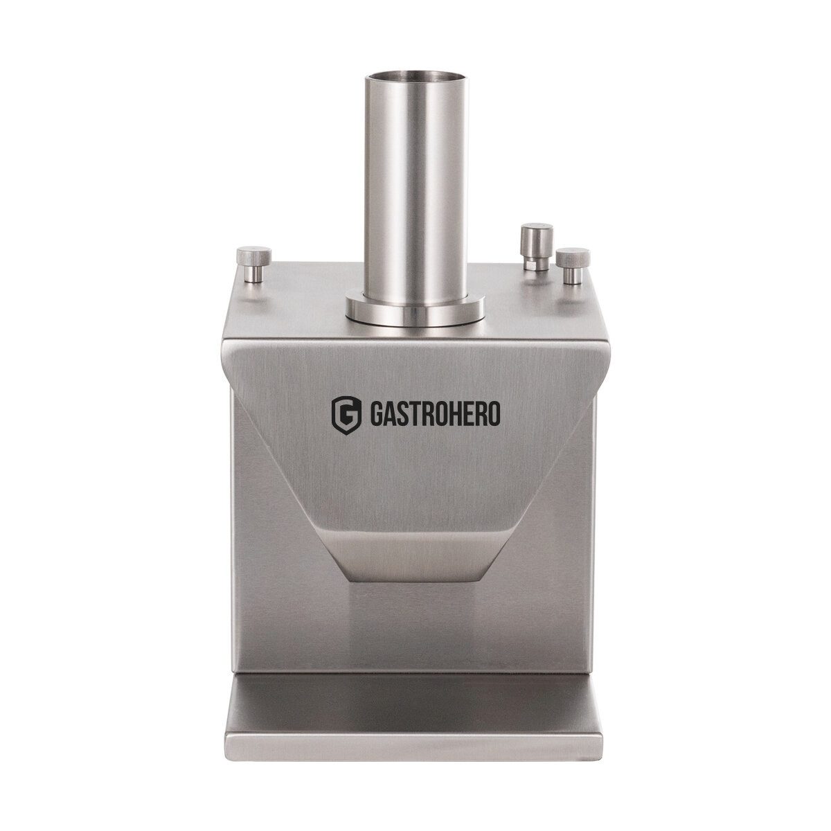 GastroHero Wurstschneider Currywurst Schneider elektrisch Edelstahl 5–30 mm, Saugfüße für sicheren Stand, spülmaschinenfeste Haube – Bild 3 von 5