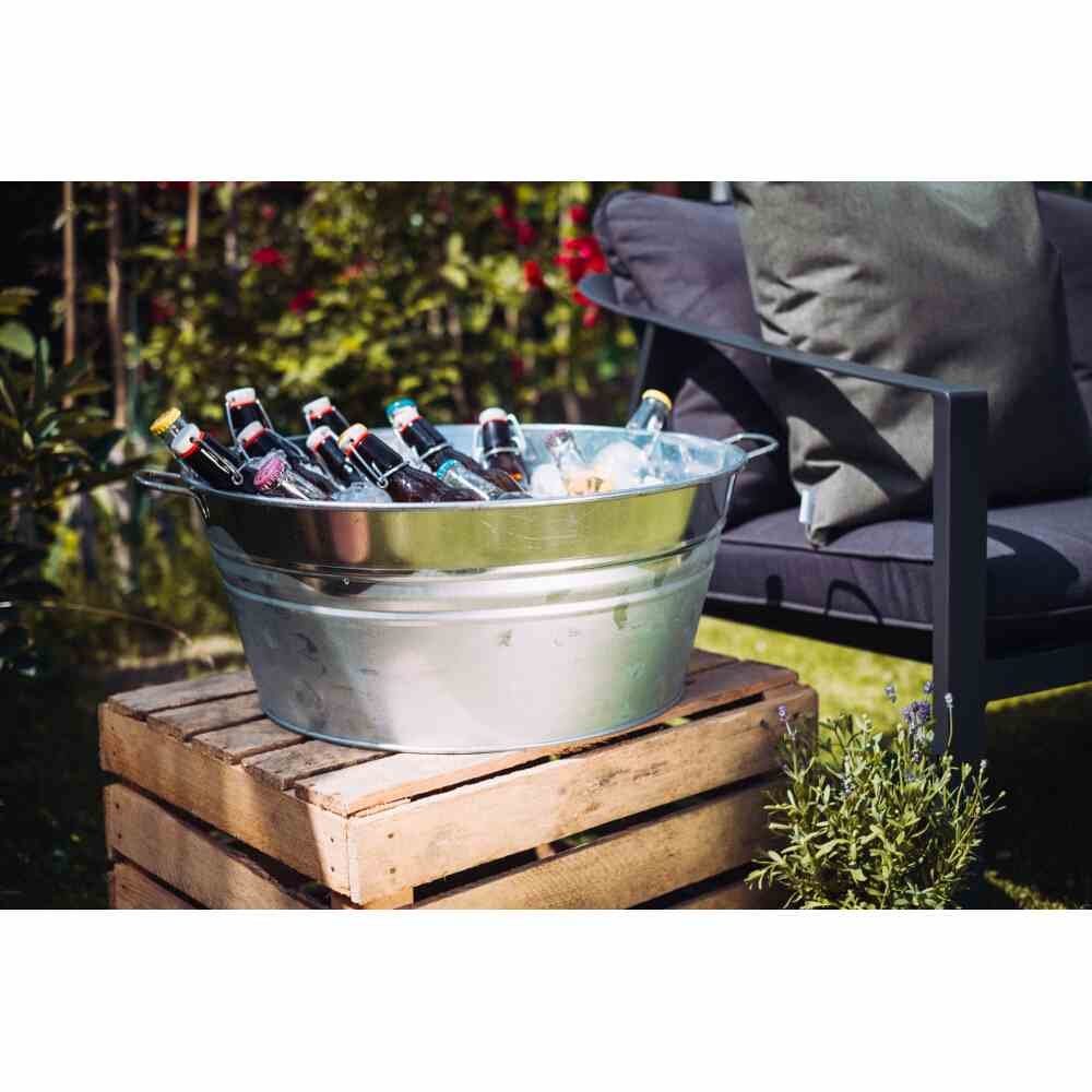 Siena Garden Pflanzkübel Zinkwanne, silber, Ø günstig online kaufen