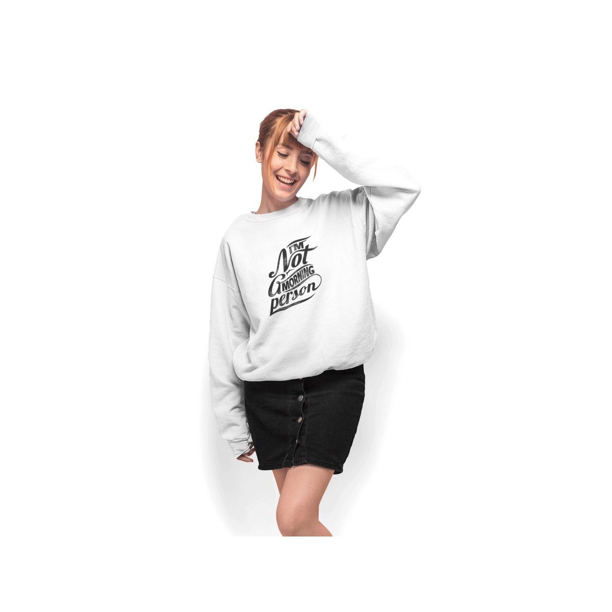 mamino Fashion Sweatshirt regular (1-tlg) weiß fit