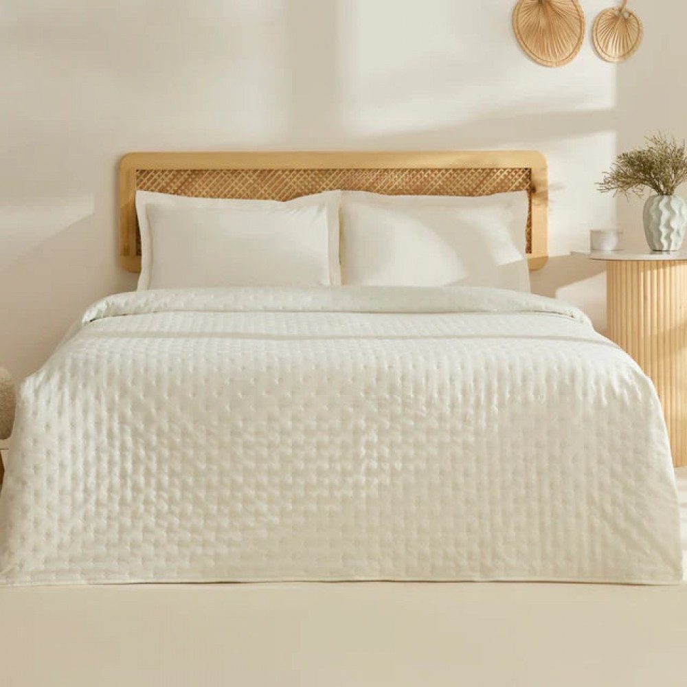 Karaca Home Tagesdecke Breezy Bettüberwurf Ecru günstig online kaufen