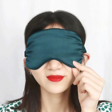 GelldG Schlafmaske 2 Stücke Schlafmaske Seide für Frauen und Herren, Schlafbrille Damen