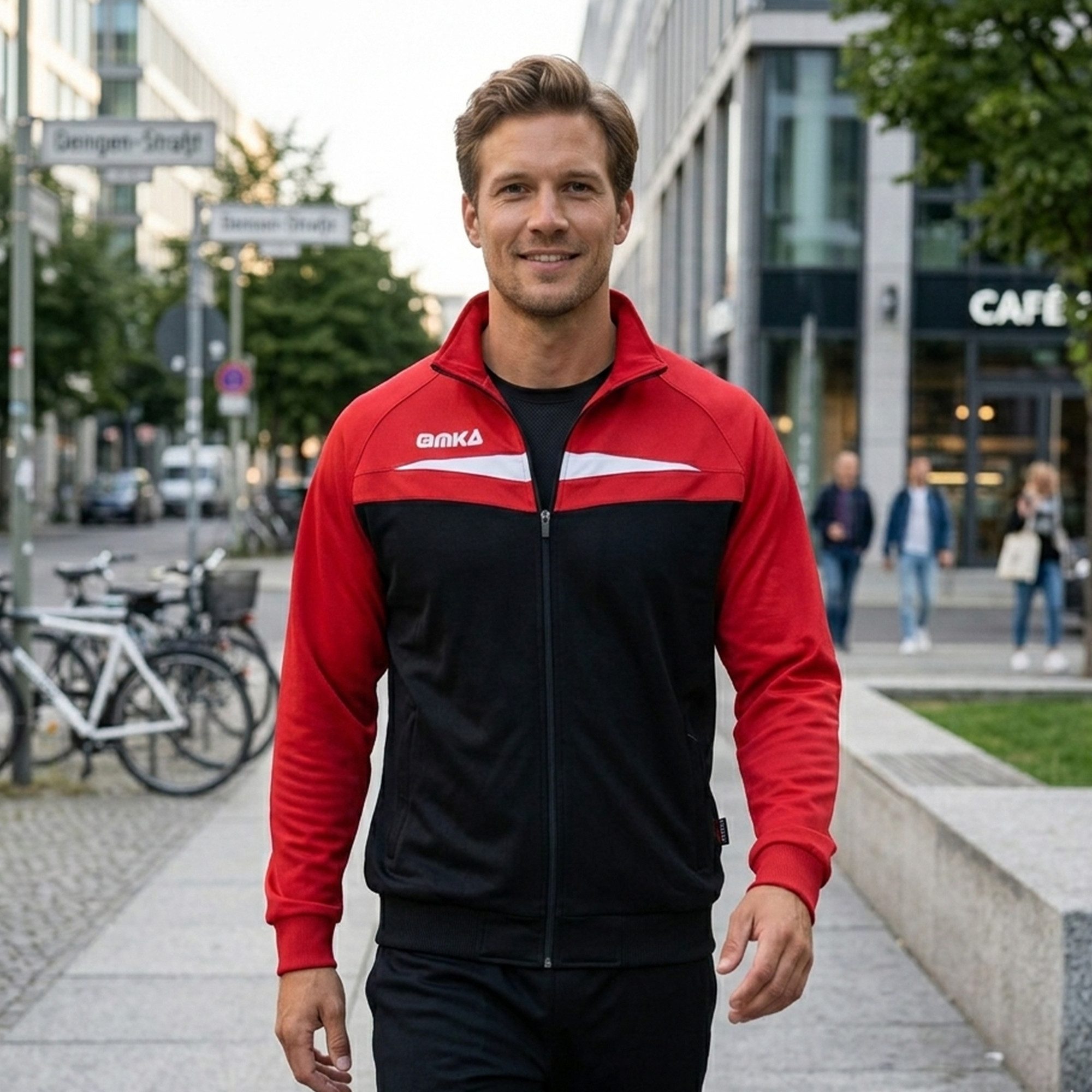 OMKA Trainingsjacke OK200J OMKA Optima Trainingsjacke Joggingjacke Sportjacke