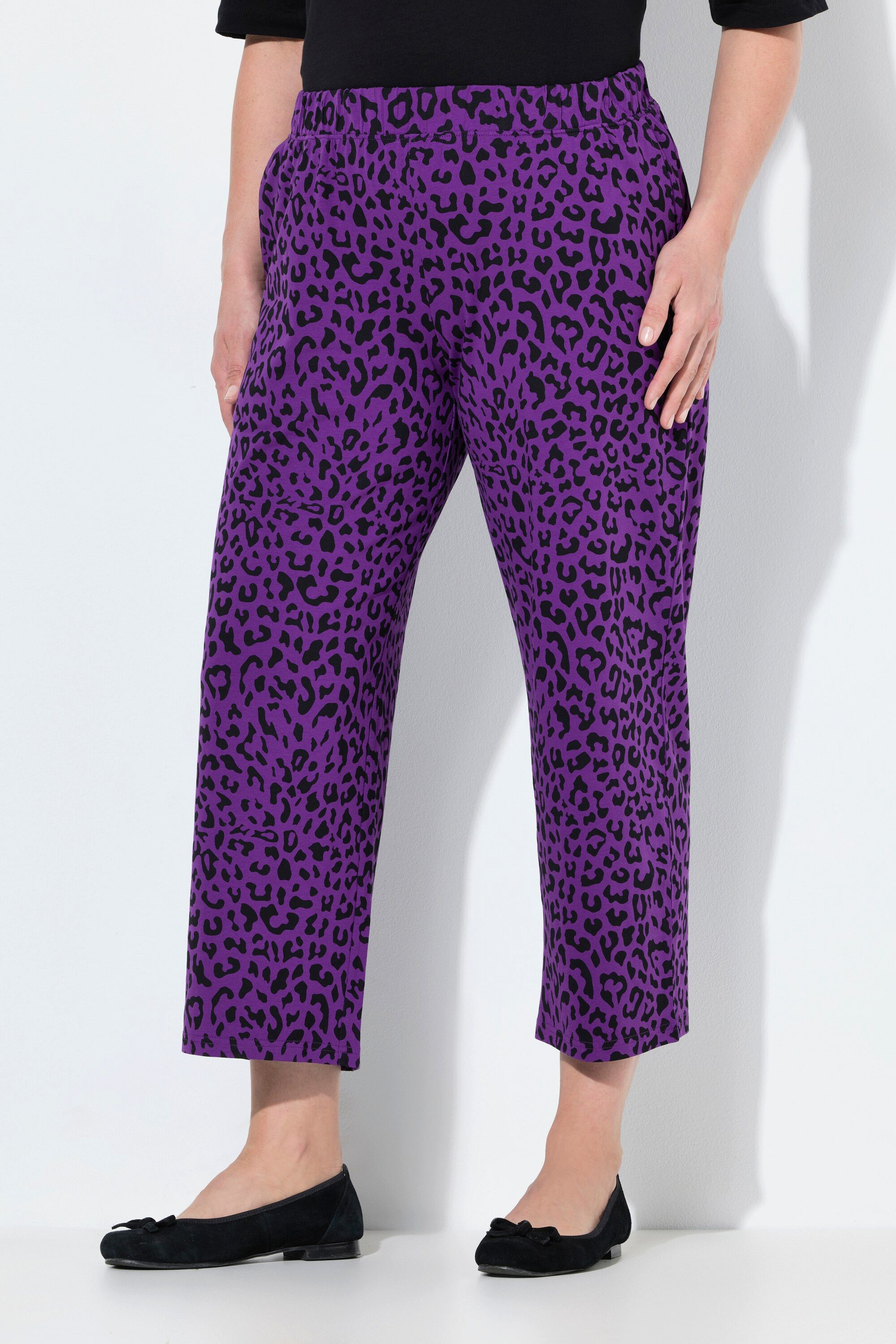 Ulla Popken Schlupfhose 7/8-Jerseyhose weites Bein günstig online kaufen