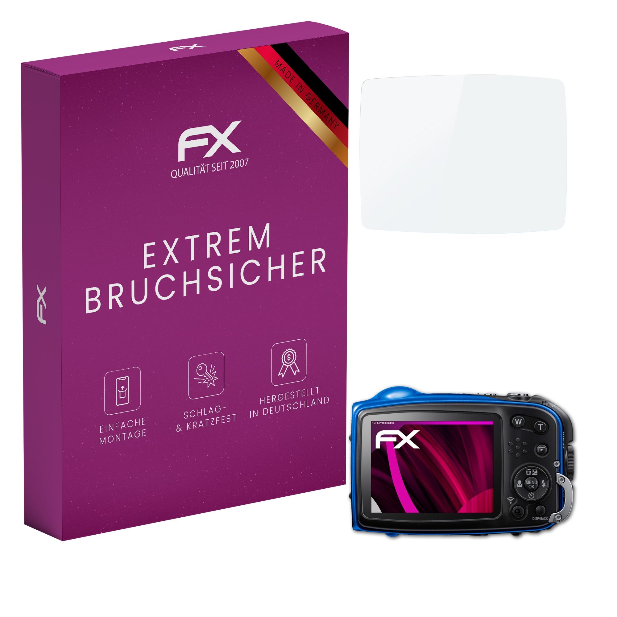 Schutzfolie Panzerglasfolie für Fujifilm FinePix XP70