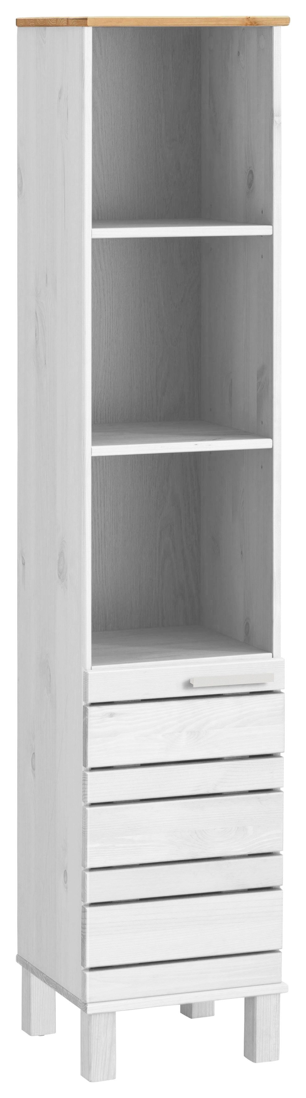 Home affaire Hochschrank JOSIE Breite 30 cm, aus Massivholz, verstellbare Einlegeböden, Metallgriffe