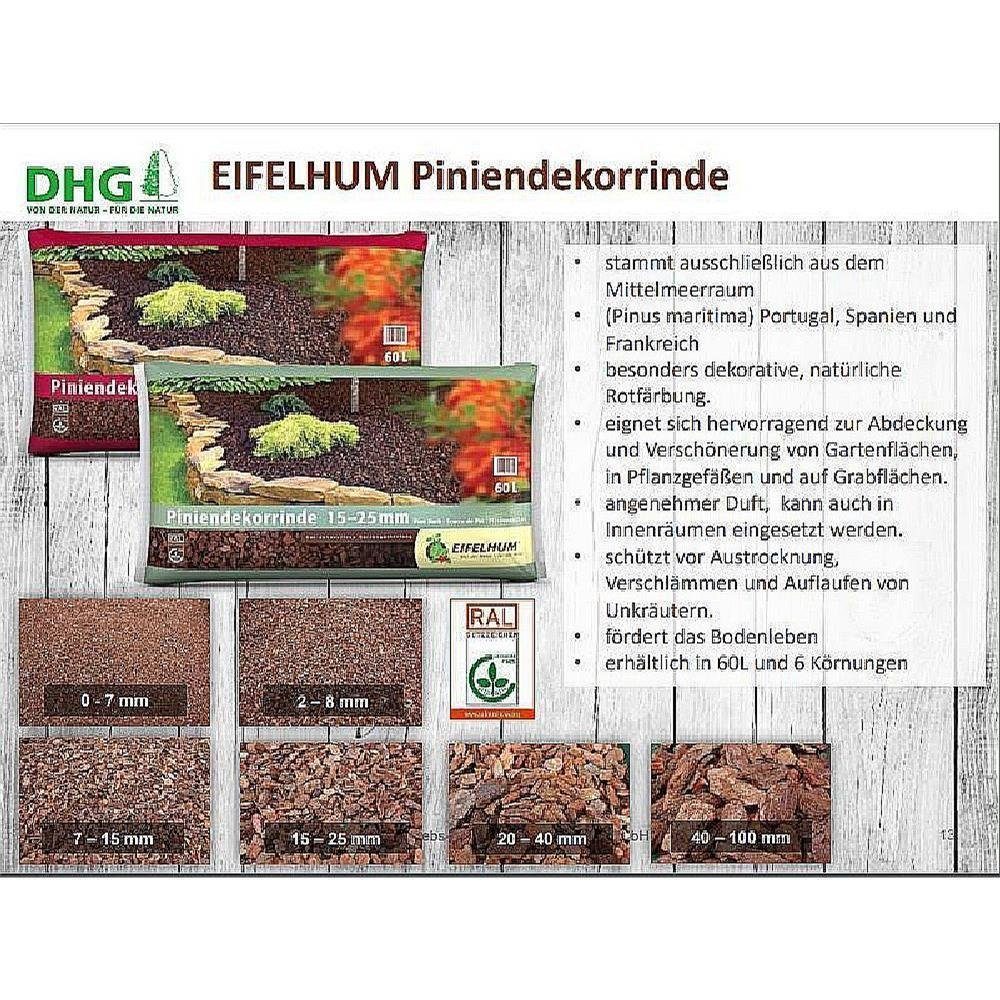 EIFELHUM Pinienrinde 7-15mm Pinienmulch Pinienborke Gartenpinie, 60 l