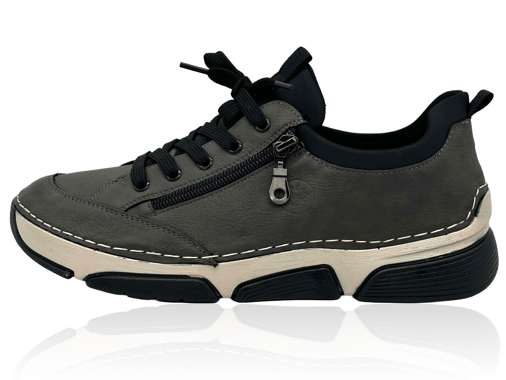 Nowaland Bequeme Damen Freizeitschuhe mit Zierreißverschluss und Schnürung Сліпери Komfortschuhe mit flexiblem Laufsohlen-Design