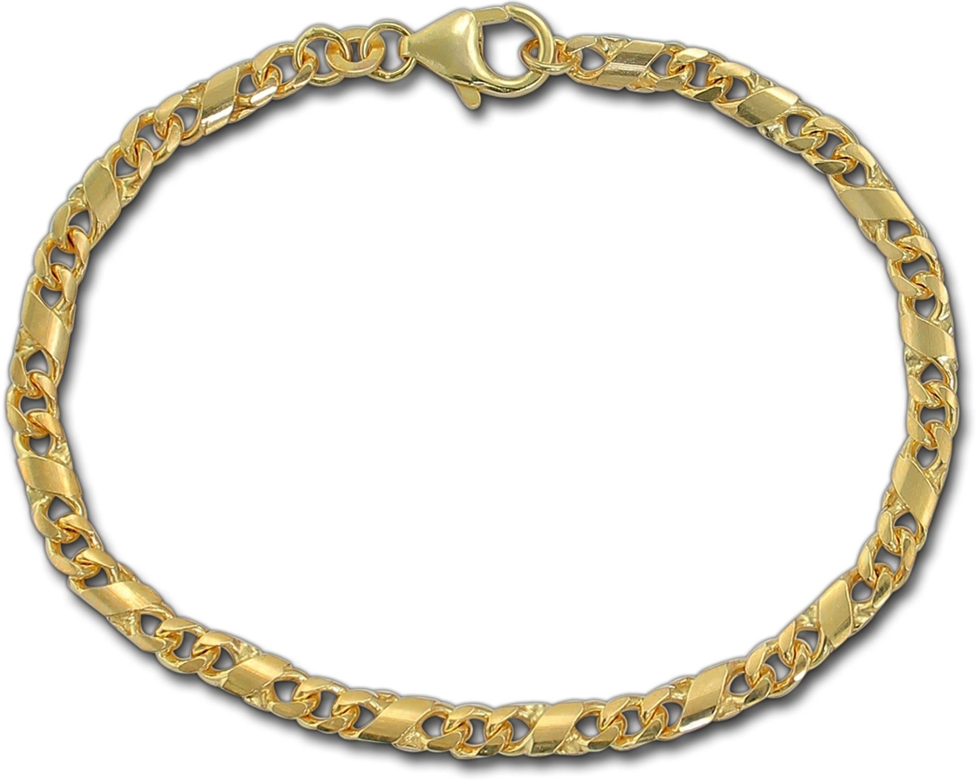 GoldDream Goldarmband GoldDream Armband DollarKette 8K Gold (Armband, Armband), Echtgold Armband (Dollar) ca. 19cm, Echtgold, 333er Gelbgold