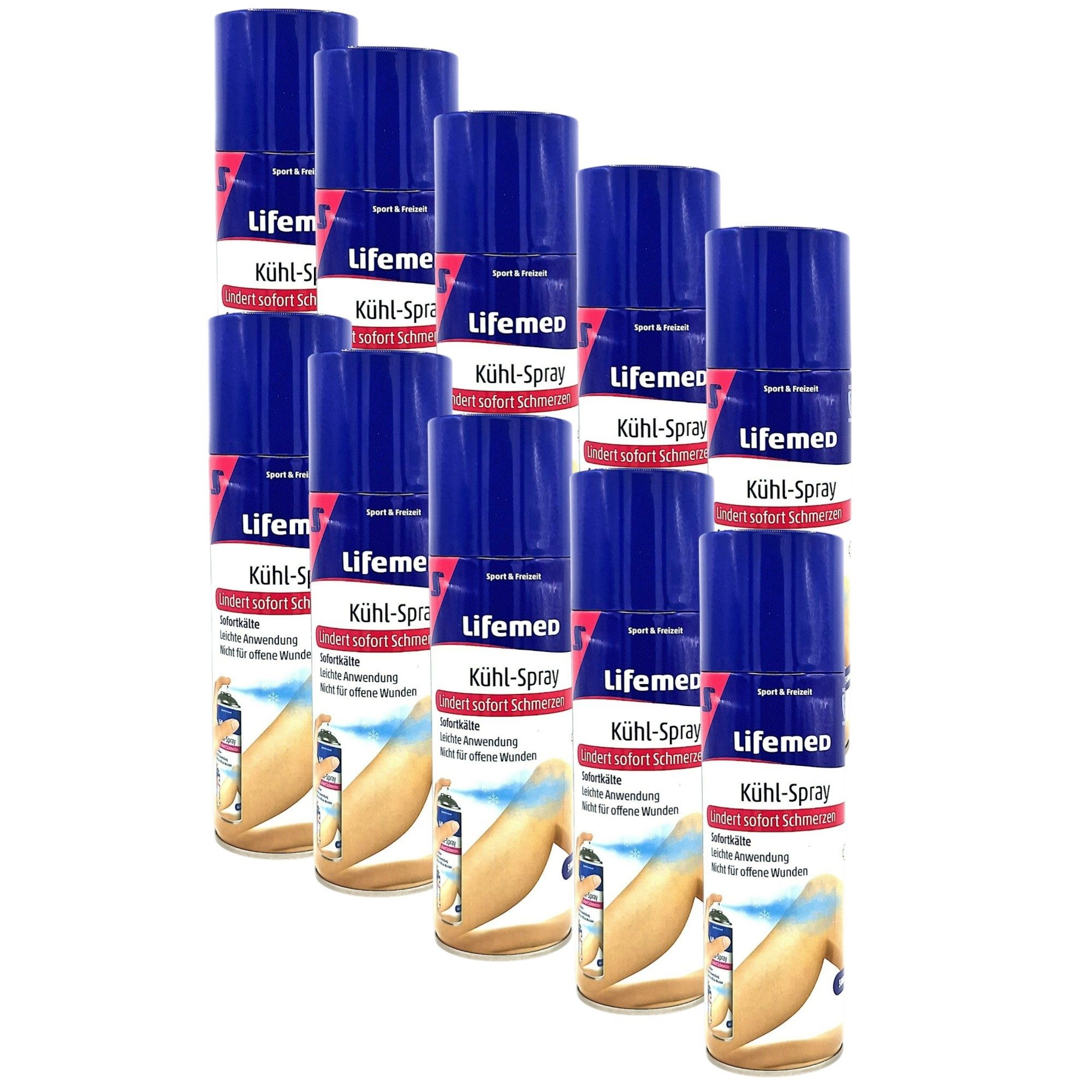 LifeMed Erste-Hilfe-Set 10x Lifemed Kühl - Spray 10x 300ml