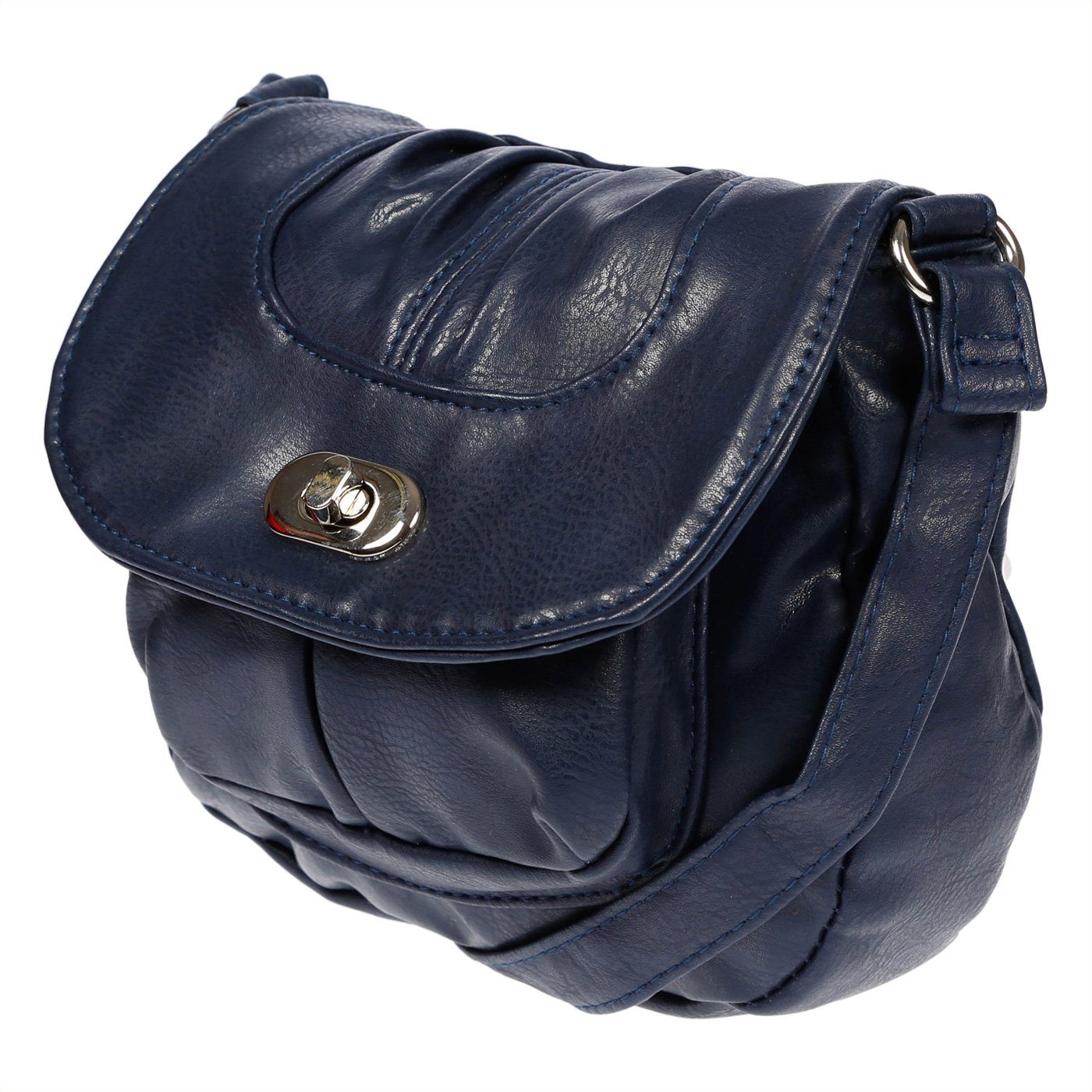 Christian Wippermann Umhängetasche Hochwertige Damen Schultertasche (einzeln), verschiedenen Farben mit Klippverschluss