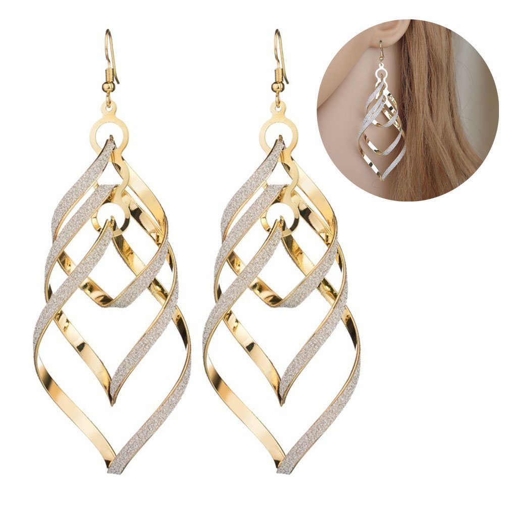 Dekorative Ohrring-Set Mode-Design-Ohrringe für Frauen, elegantes Paar von Braut-Ohrringe (2-tlg)
