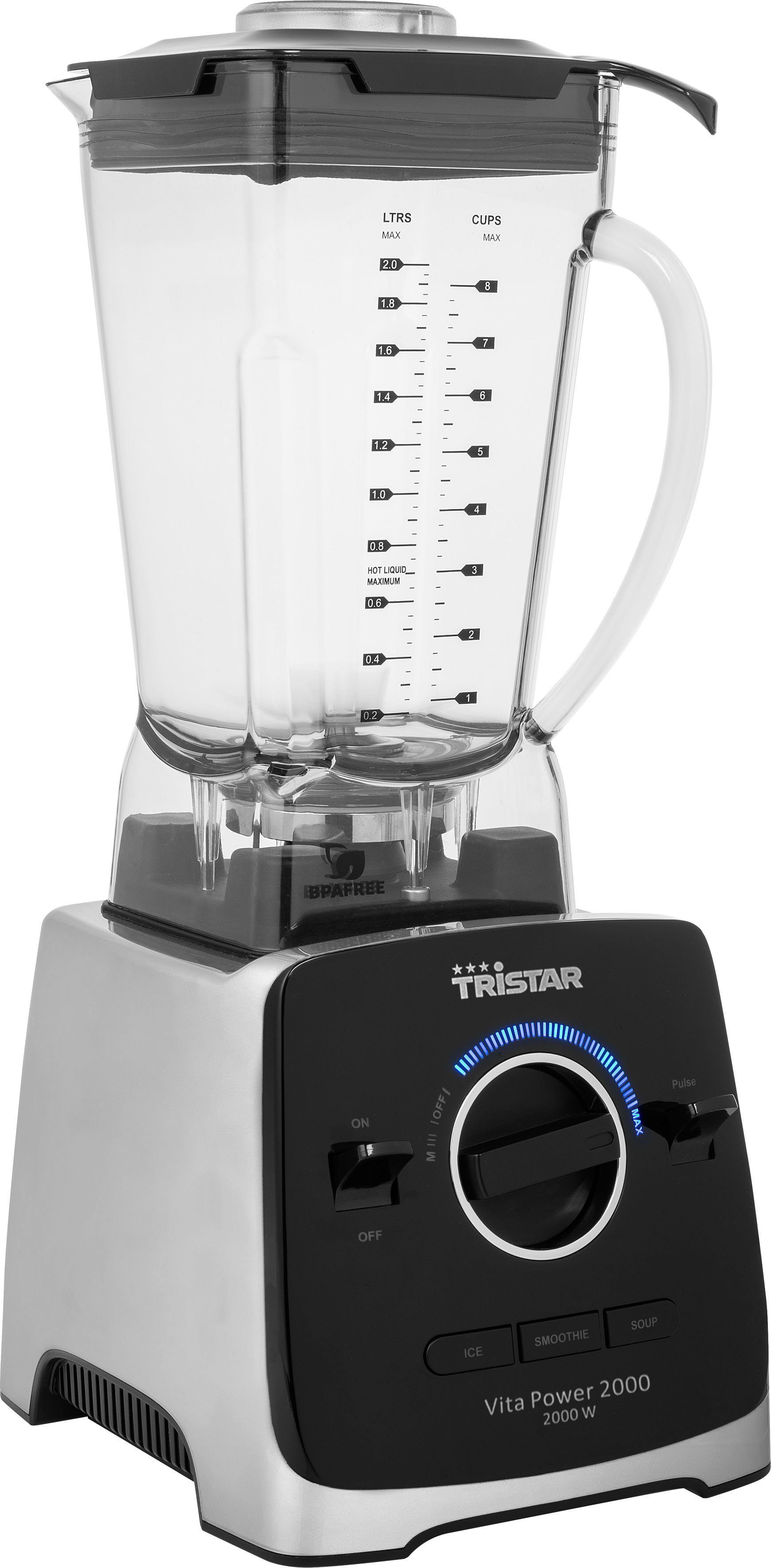 Tritan-Mixbehälter 2L Blender W, Standmixer BL4473 VitaPower 2000 2000, Tristar