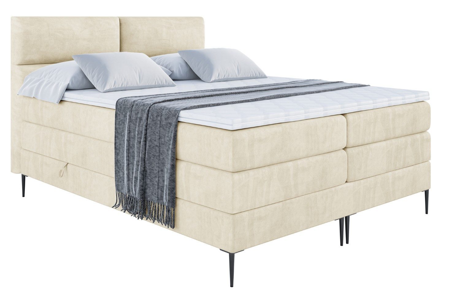 ALTDECOR Boxspringbett BOXI3-F KING (Multipocket-Matratze H4, günstig online kaufen