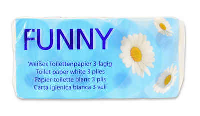 Funny Toilettenpapier 3-lagig, 72 Rollen, motivgeprägt 250 Blatt Rolle, Zellstoff