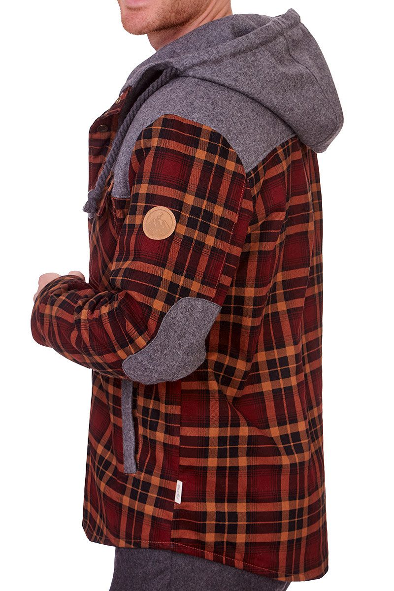 Piz Palü Outdoorjacke Hemdjacke Herren - TACHERTING - rot