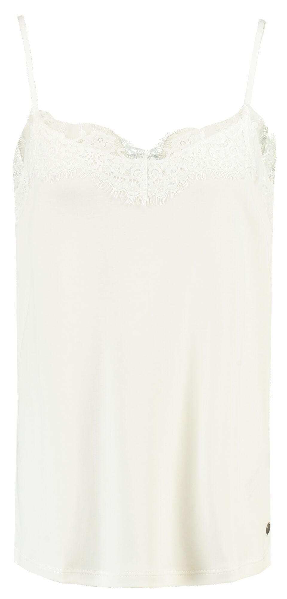 Garcia Kurzarmhemd Top mit Spitze - Regular Fit