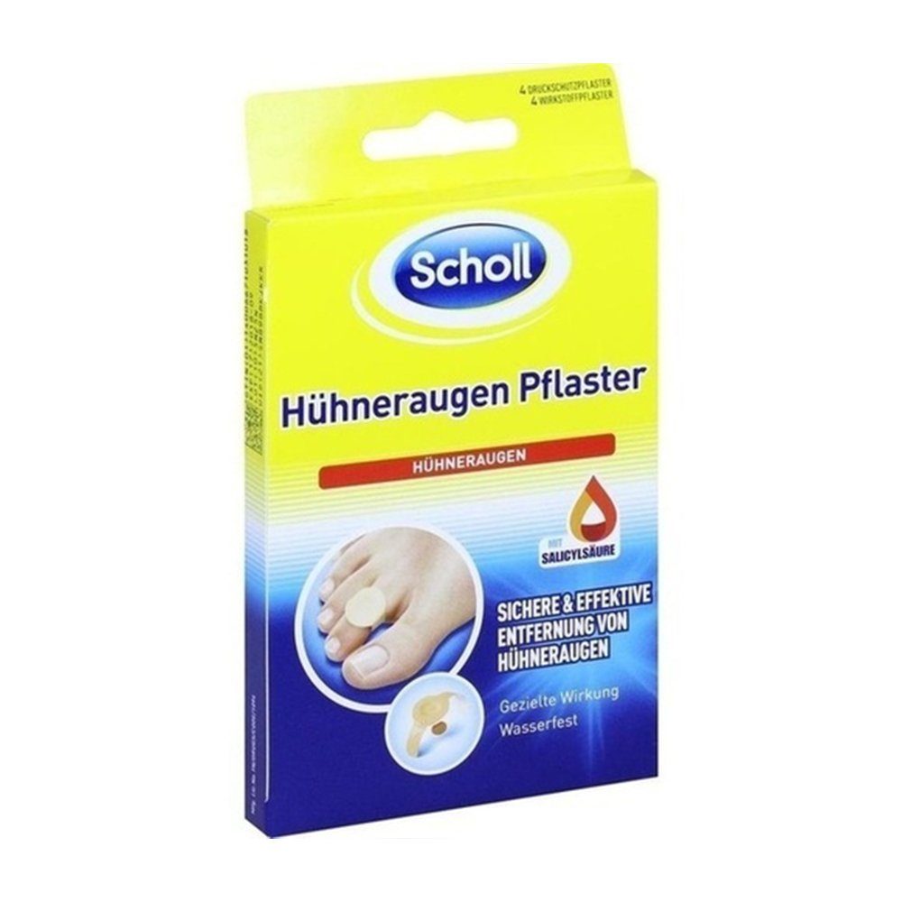 Reckitt Benckiser Deutschland GmbH Hühneraugenpflaster SCHOLL Hühneraugen Pflaster, 4 Stück (4 St)