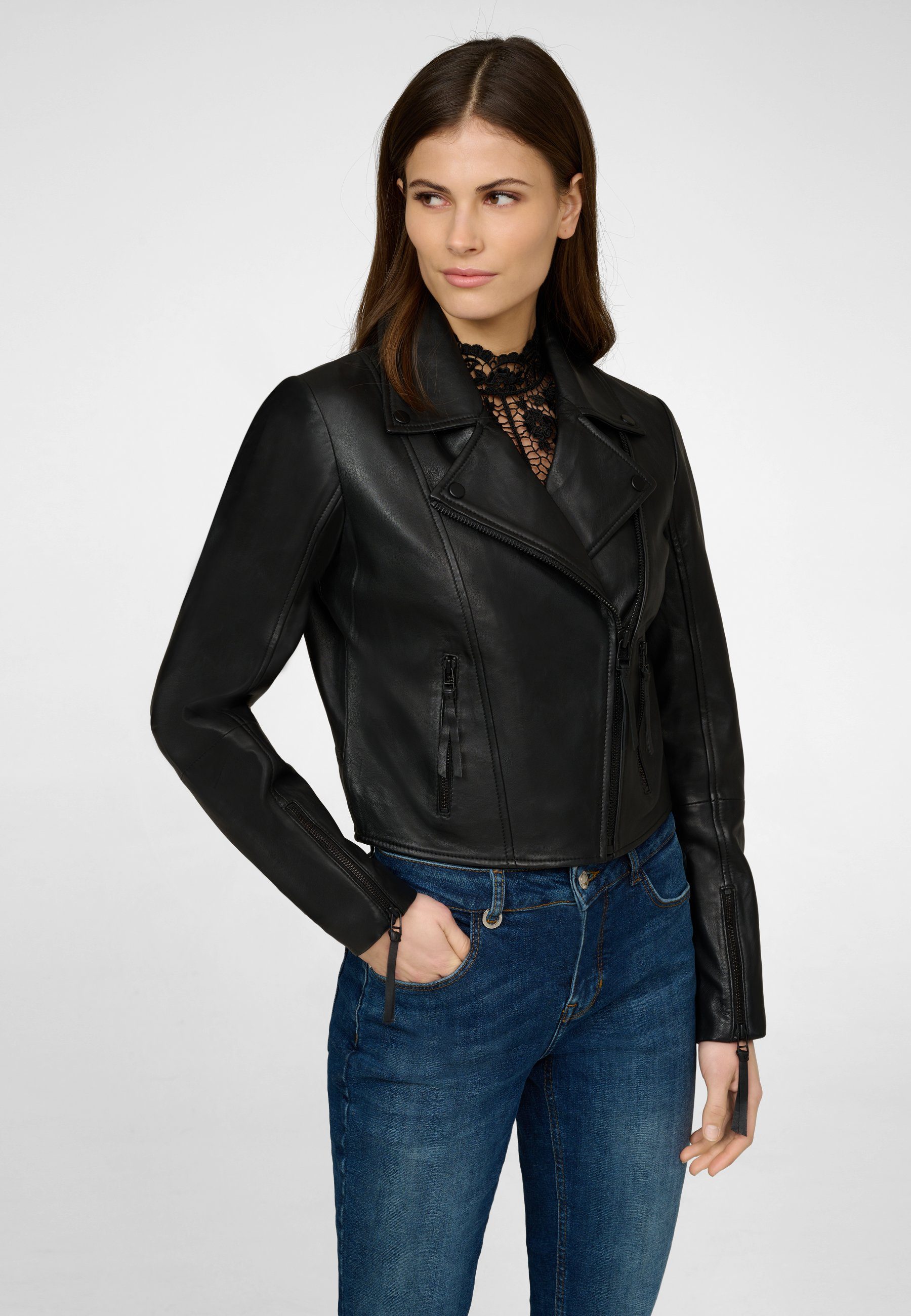 RICANO Lederjacke Alina Hochwertiges Lammleder günstig online kaufen