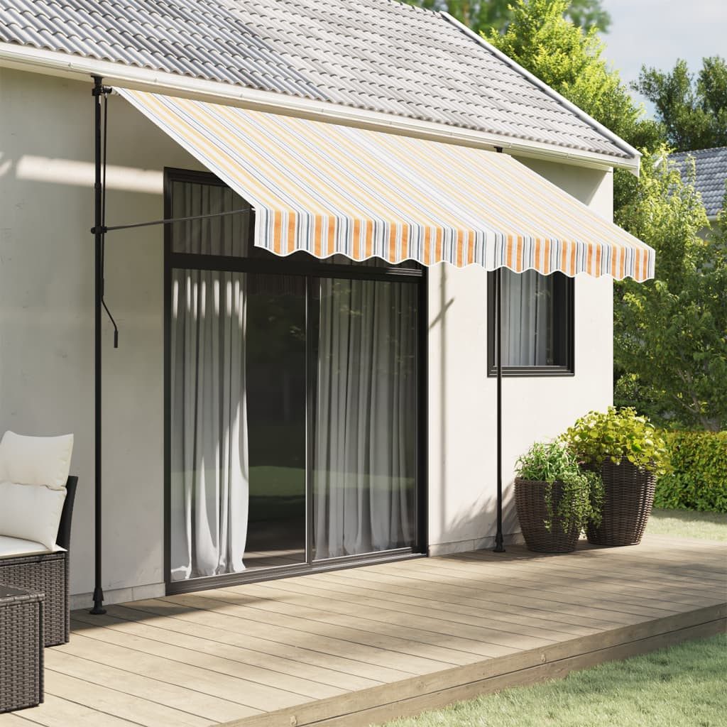 furnicato Markise Markisenvolant 280 x 20 cm Mehrfarbig wasserfest und UV-beständig