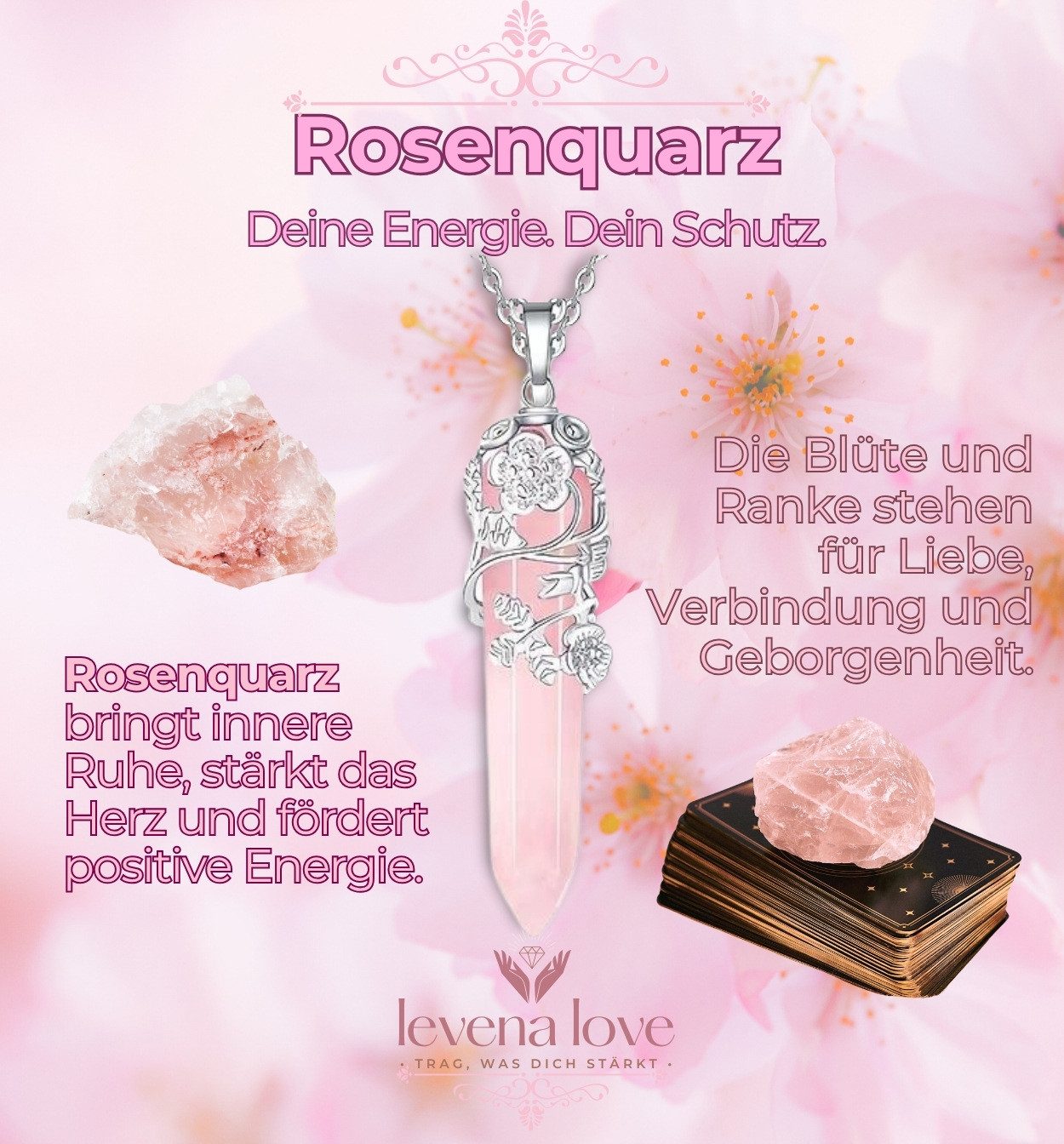 Lucadeau Kettenanhänger Naturstein (Edelstein mit Ketten, günstig online kaufen