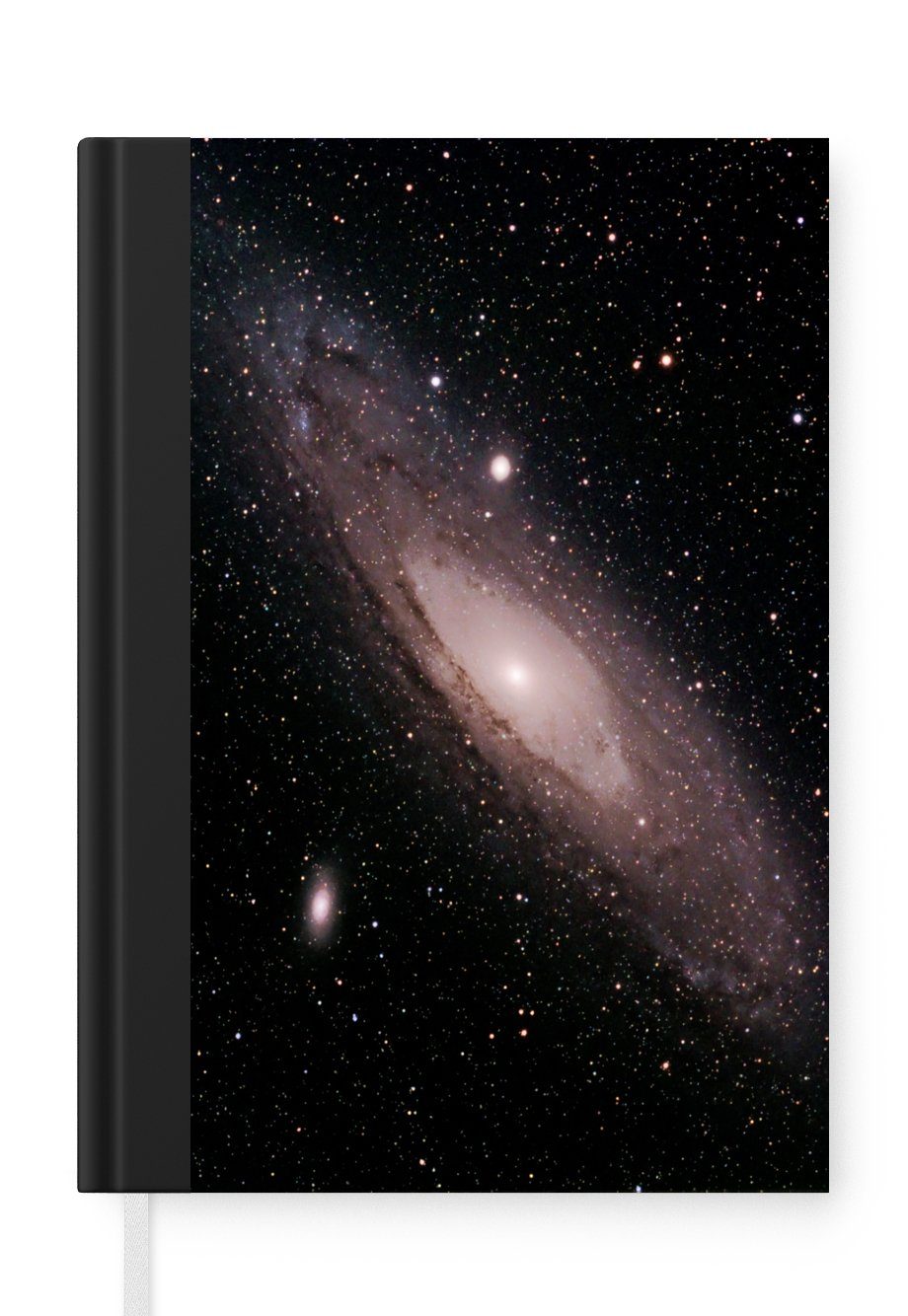 MuchoWow Notizbuch Die Milchstraße am Sternenhimmel, Journal, Merkzettel, Tagebuch, Notizheft, A5, 98 Seiten, Haushaltsbuch