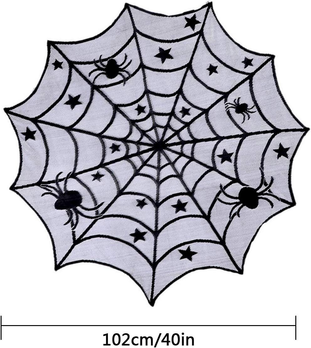 Coonoor Tischdecke Halloween Dekoration Tischdecken Runde Spinnennetz Spitz günstig online kaufen