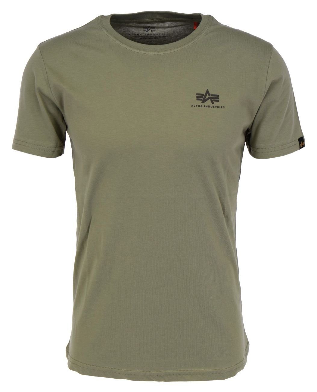 Alpha Industries  T-Shirts & Poloshirts Backprint T-Shirt - olive/black günstig online kaufen