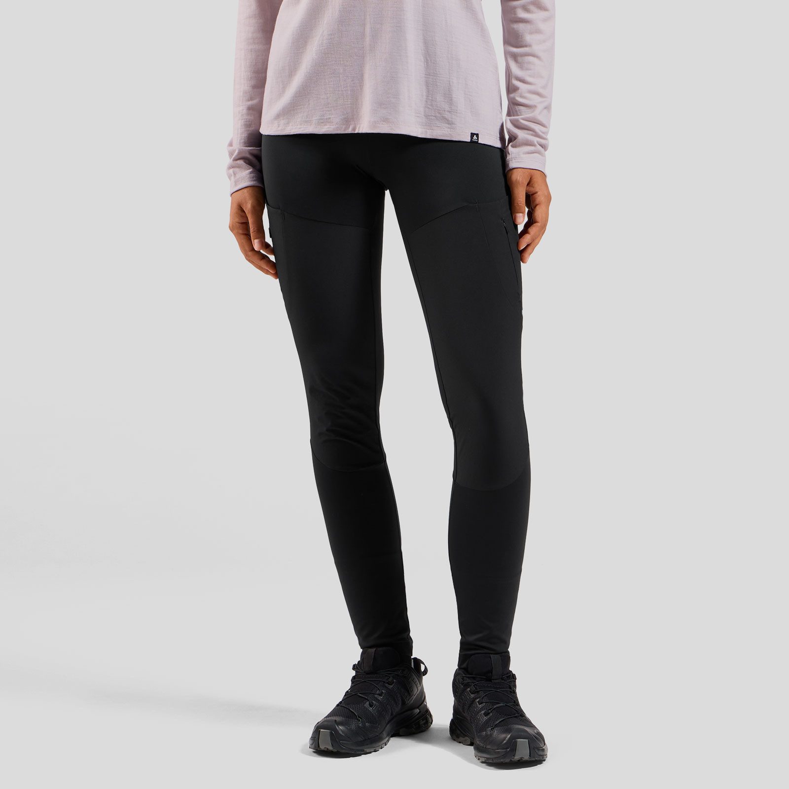 Odlo Outdoorhose Ascent Tights Wanderhose mit verstärkten Partien