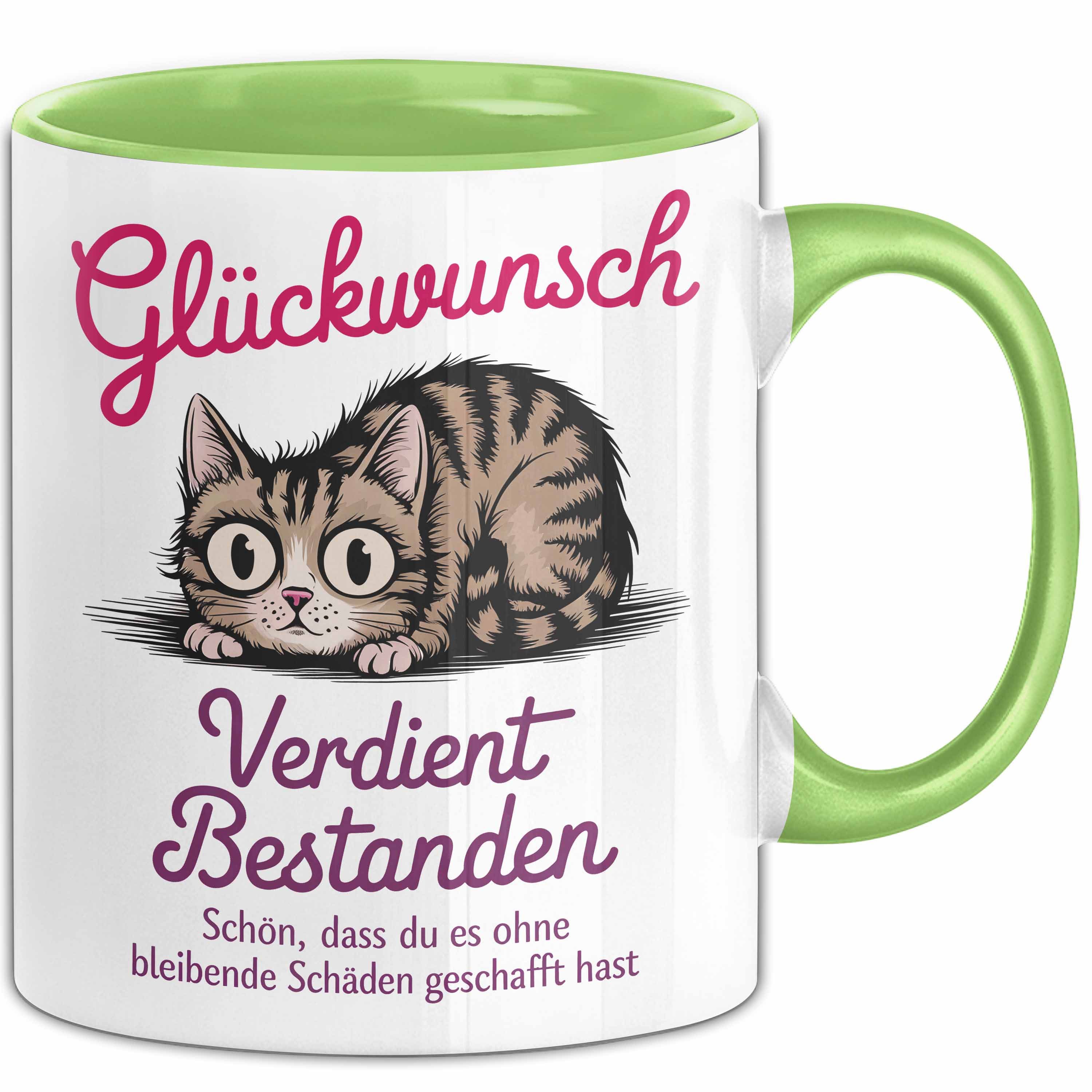 Trendation Tasse Schüler Abschluss Tasse Geschenk Lustige Geschenkidee Spruch Glückwuns, Keramik