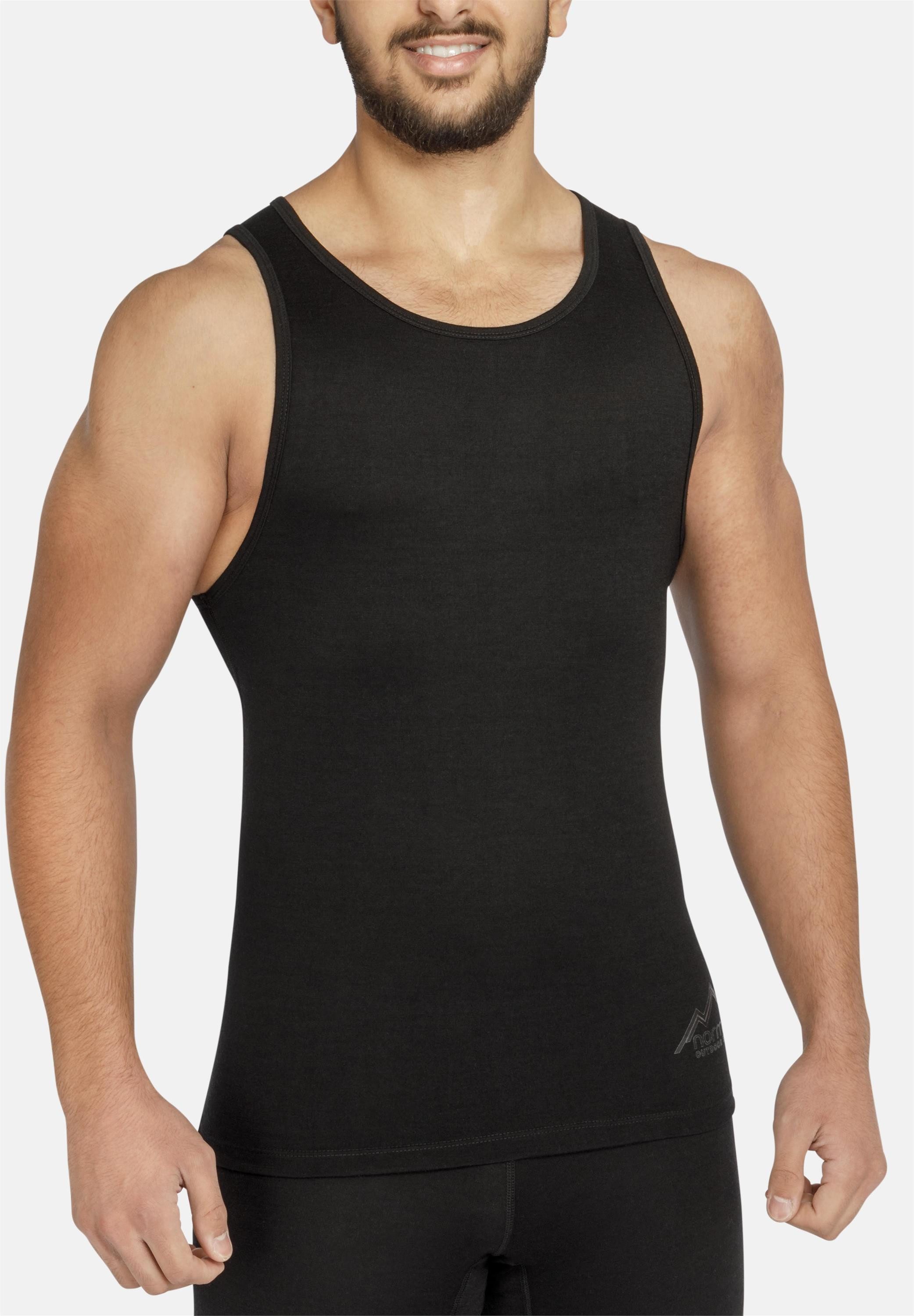 normani Unterhemd Herren Merino Unterhemd Alice Springs Funktionsunterhemd Sportunterhemd Tanktop 100% Merinowolle – Bild 5 von 5