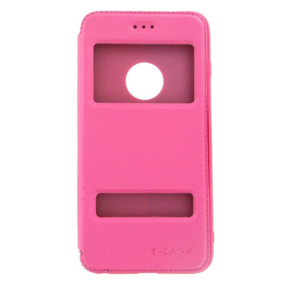 Handytasche Original Magnet Flip Handyhülle für iPhone 6 6s Plus Pink Schutz Case (Flip Cover)