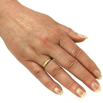 SKIELKA DESIGNSCHMUCK Goldring Goldring mit 6 Diamanten (Gelbgold 585), hochwertige Goldschmiedearbeit aus Deutschland