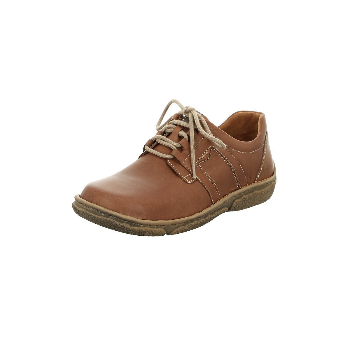 Komfort Schnürer für Damen in braun Schnürschuh