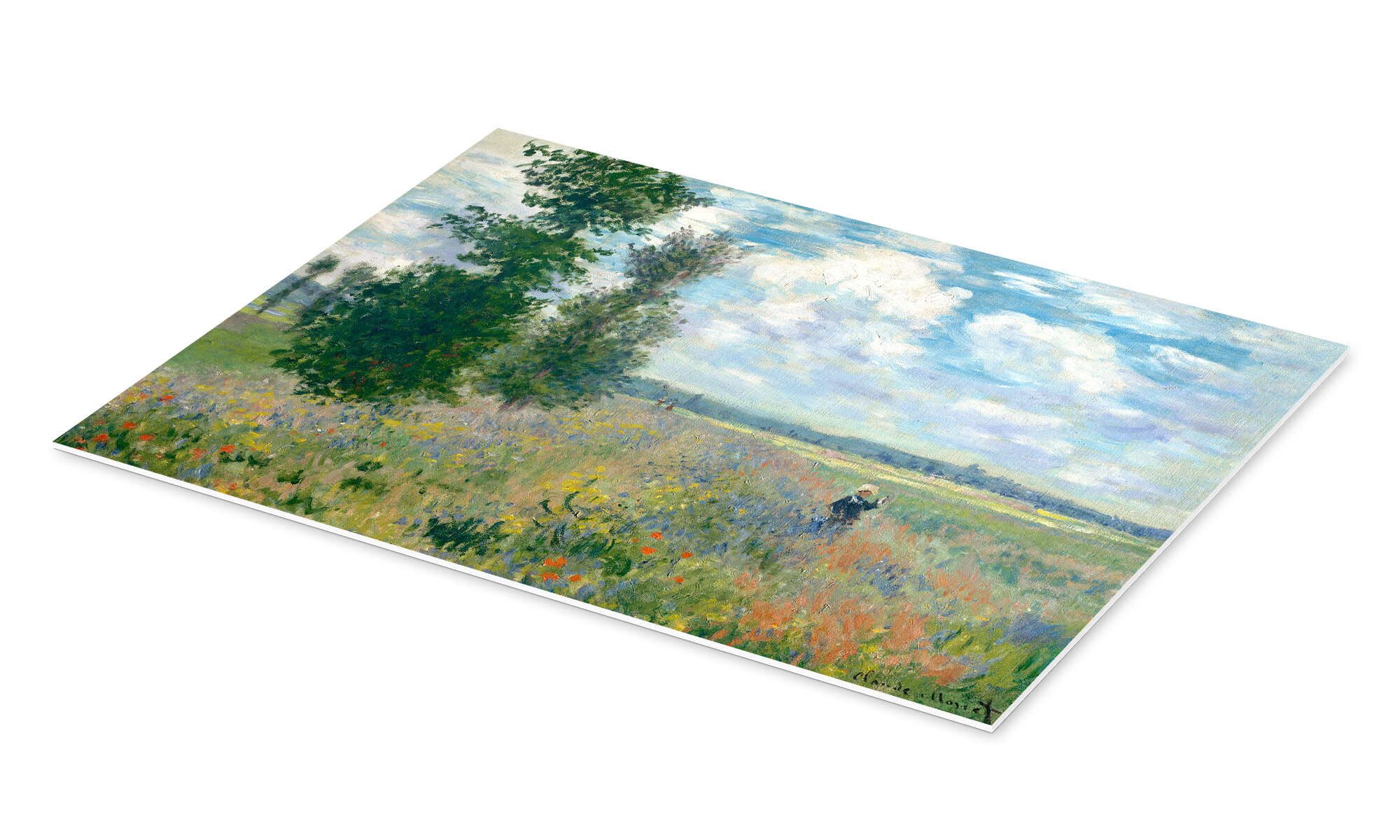 Posterlounge Wandbild Mohnfelder in der Nähe günstig online kaufen