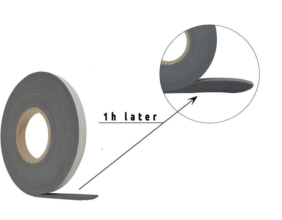 varivendo Verlegeband Fugendichtband 2-3 mm/ 10mm, Länge 13 m (Rolle, 1-St., Fugendichtband) Fugendichtband Dehnband Kompriband Fugendichtband