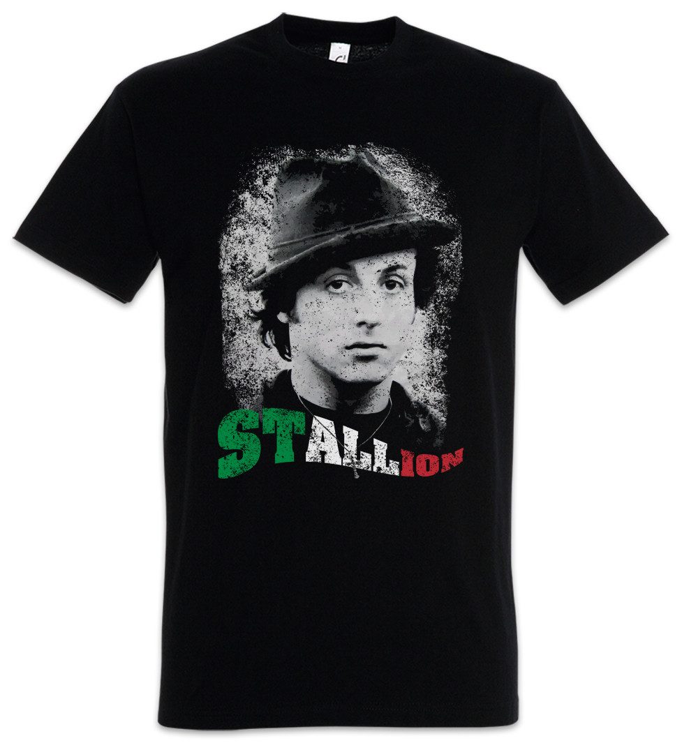 Urban Backwoods Print-Shirt Stallion Herren T-Shirt Rocky Sylvester Boxer Boxing Italian Stallone (1-tlg) Kult Movie Film Balboa