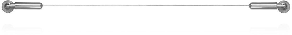LICHTBLICK ORIGINAL Gardinenstange Seilspanngarnitur 500 cm, Edelstahl Opti günstig online kaufen