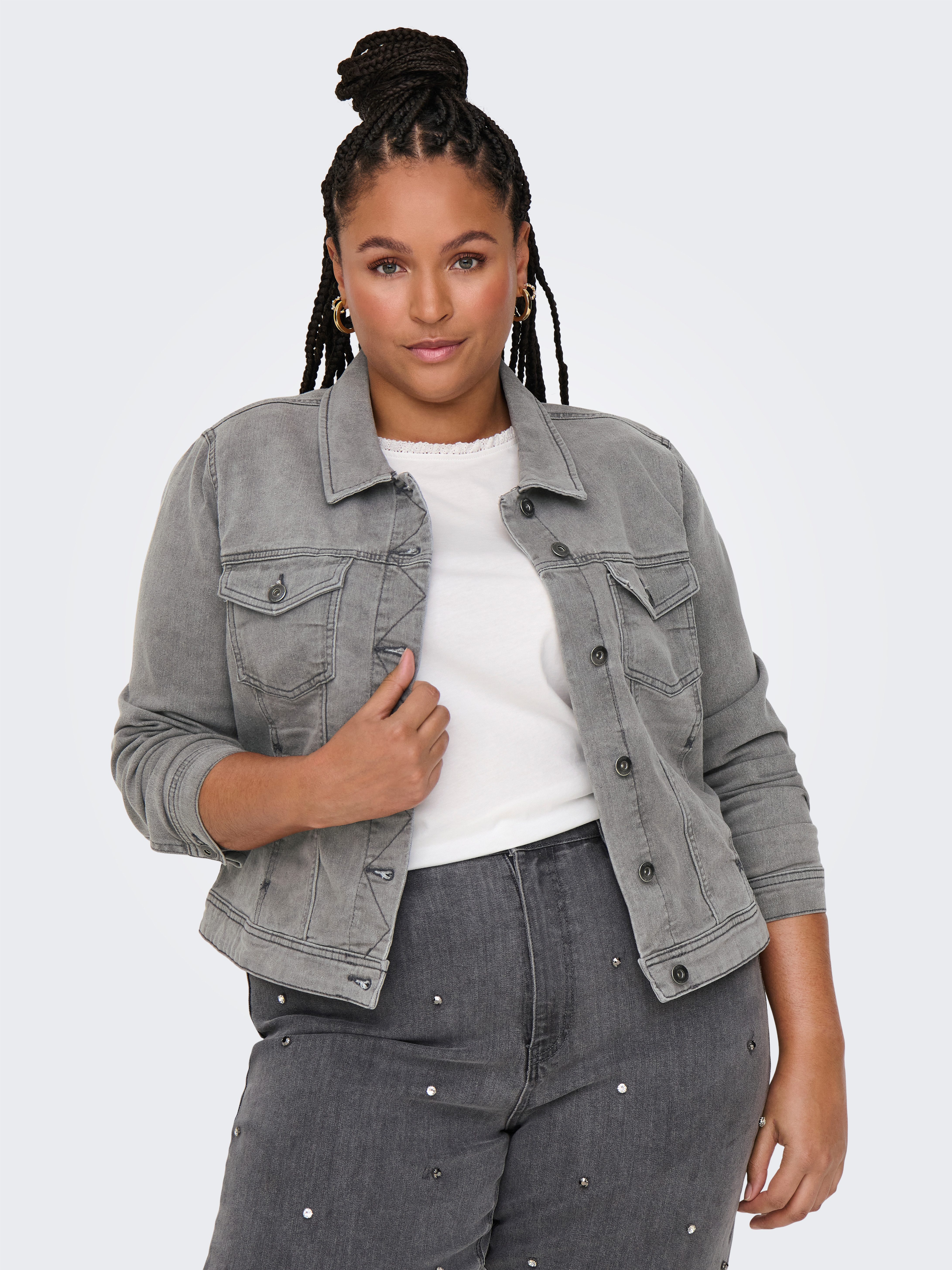 ONLY CARMAKOMA Jeansjacke CARWESPA LS JACKET MGD DNM NOOS günstig online kaufen