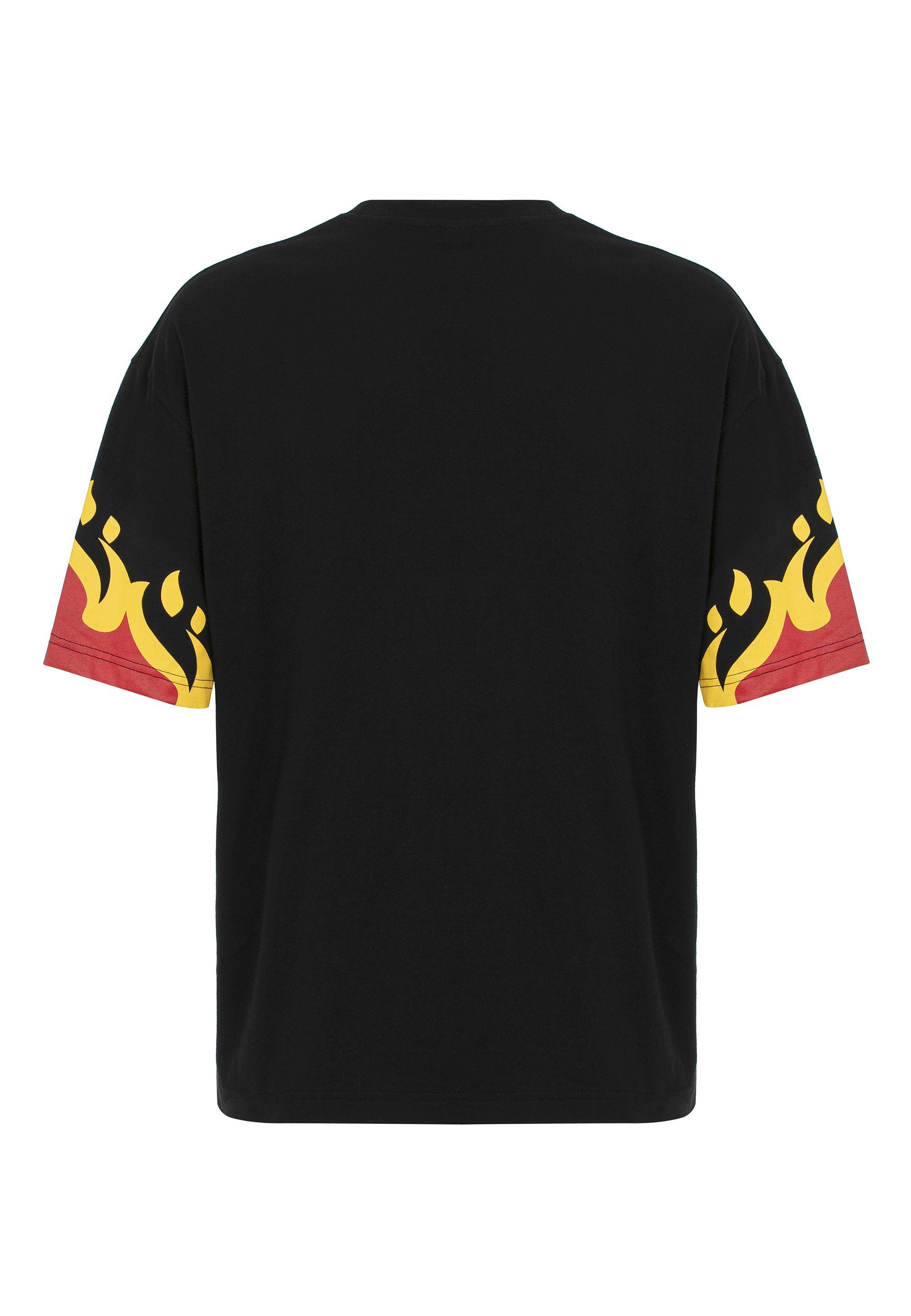 schwarz Print mit coolem Savannah RedBridge T-Shirt