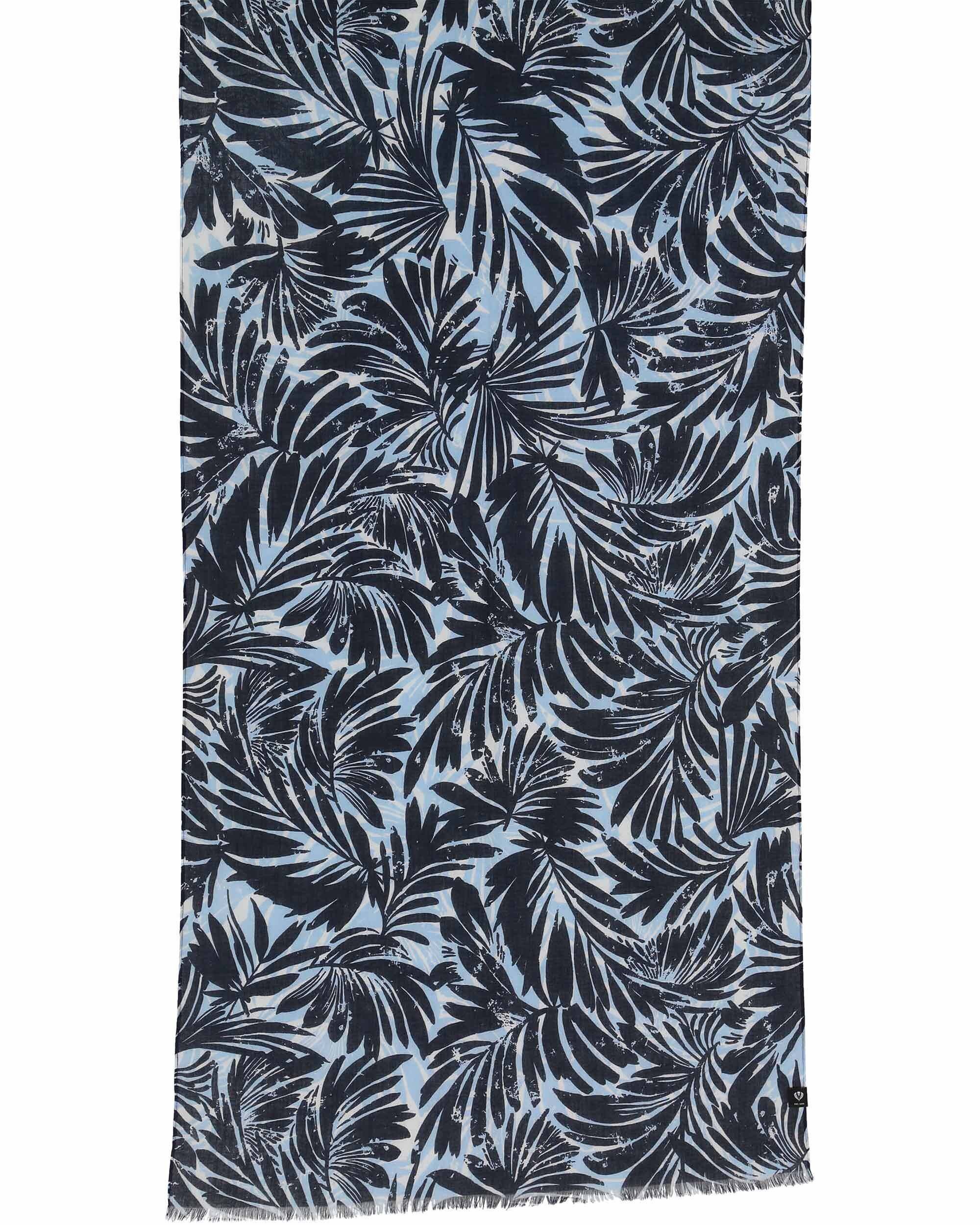 Fraas Modeschal Schal mit Palmenblatt-Design aus reiner Baumwolle, (keine)