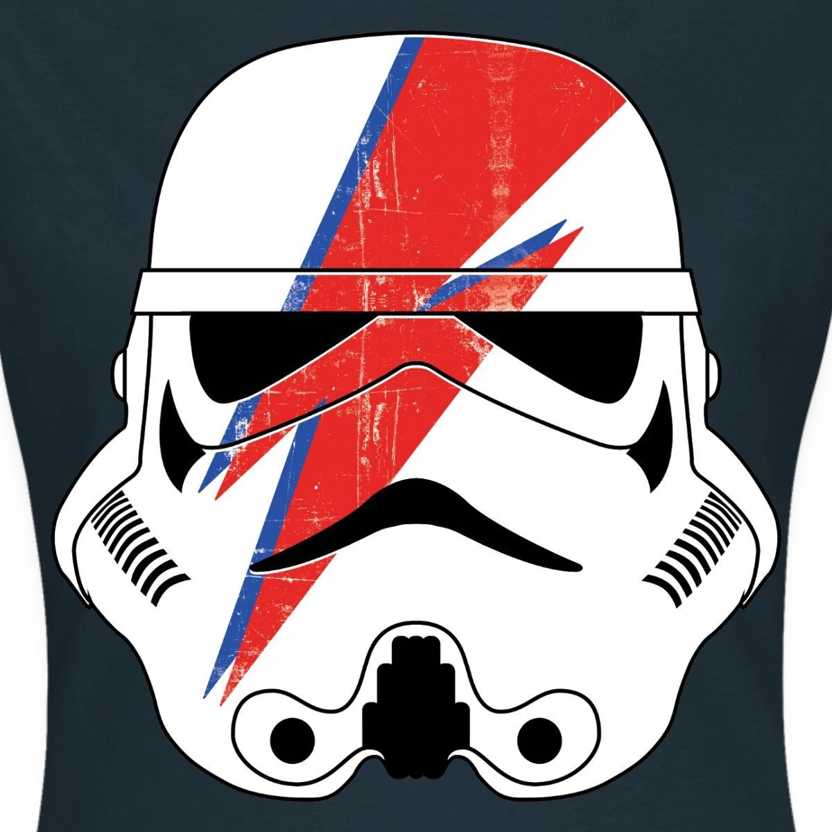 Spreadshirt T-Shirt Star Wars Stormtrooper Helm Mit Rotem Blitz Frauen T-Shirt (1-tlg) Slim Fit, fällt klein aus