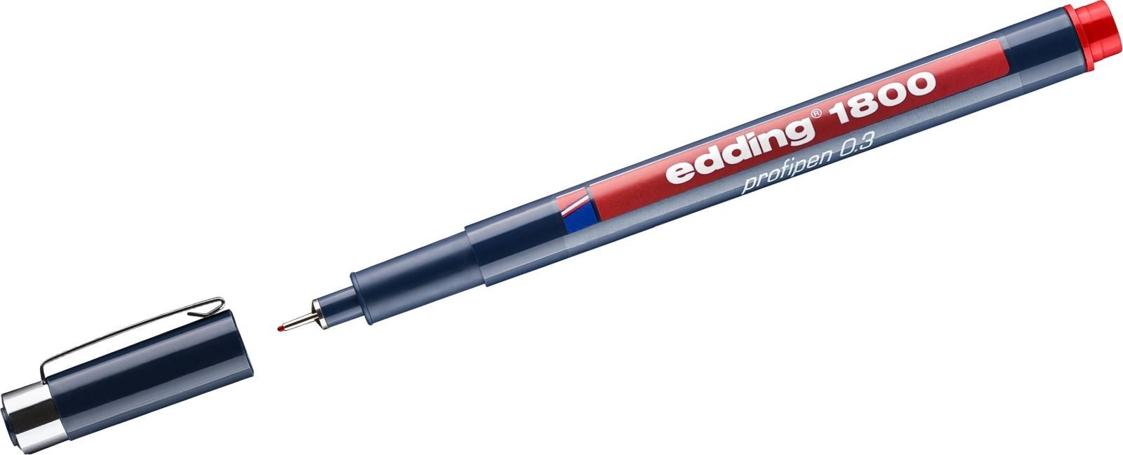 edding Fineliner Faserzeichner edding 1800 profipen 0.3 ca. 0,35mm rot