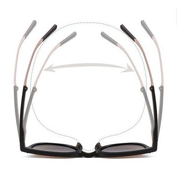Fivejoy Sonnenbrille Sonnenbrille Vintage Sonnenbrille Outdoor UV-Schutzbrille mit Brillenetui für Männer und Frauen